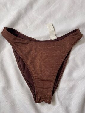 Abercrombie & Fitch Brown Shimmer Bikini Bottom